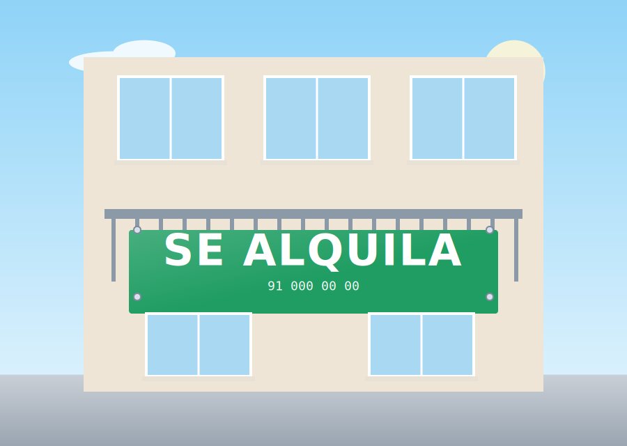 Ejemplo de cartelería para inmobiliarias